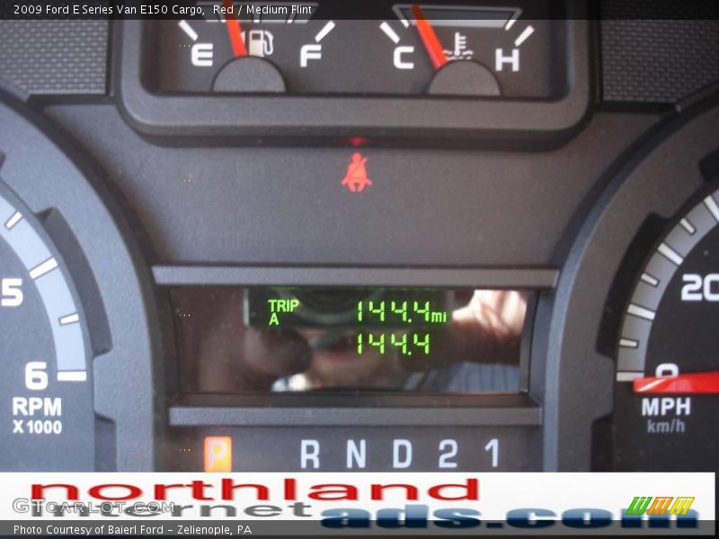 Red / Medium Flint 2009 Ford E Series Van E150 Cargo