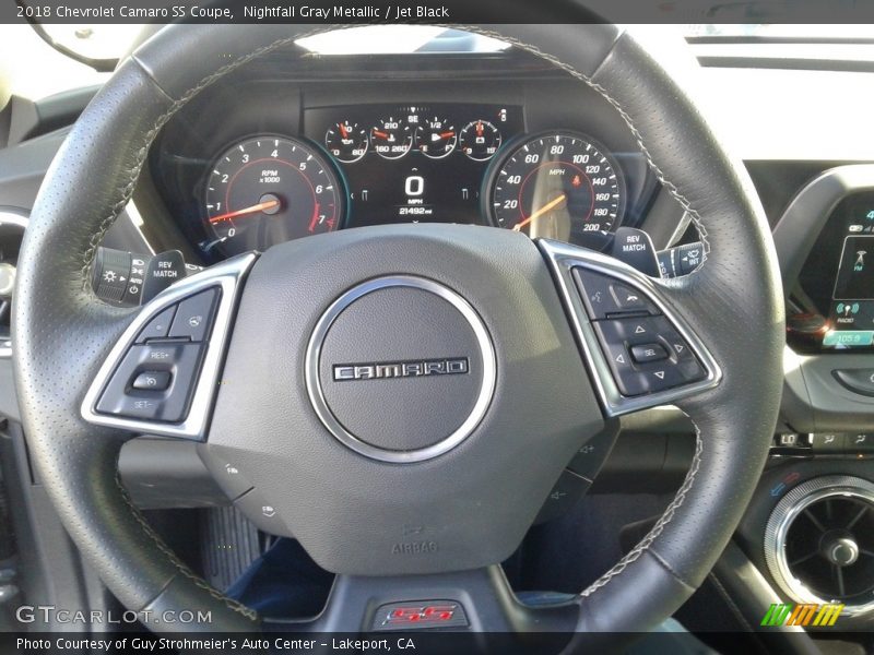 Nightfall Gray Metallic / Jet Black 2018 Chevrolet Camaro SS Coupe