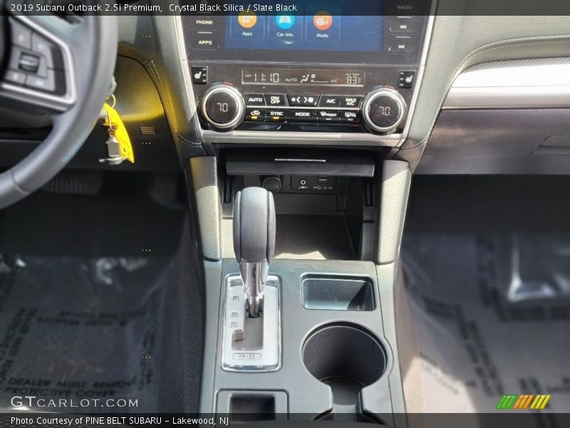 Crystal Black Silica / Slate Black 2019 Subaru Outback 2.5i Premium