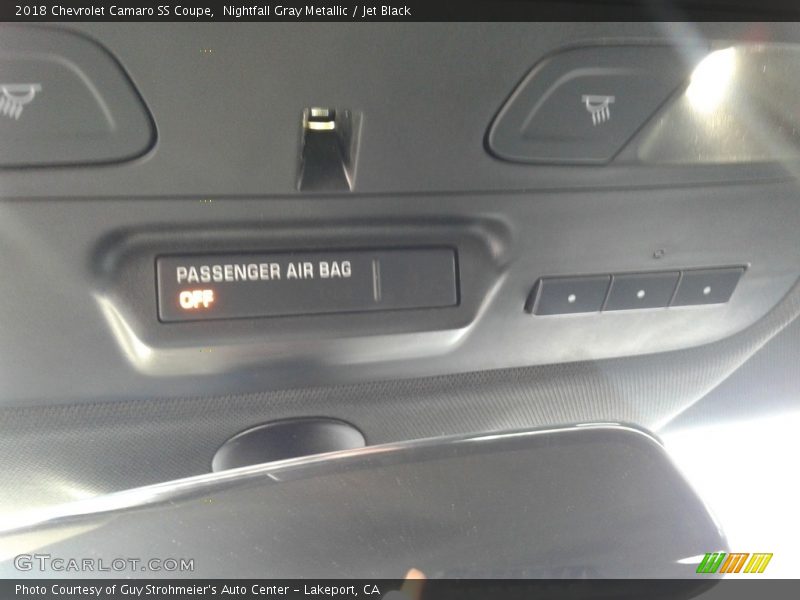 Nightfall Gray Metallic / Jet Black 2018 Chevrolet Camaro SS Coupe