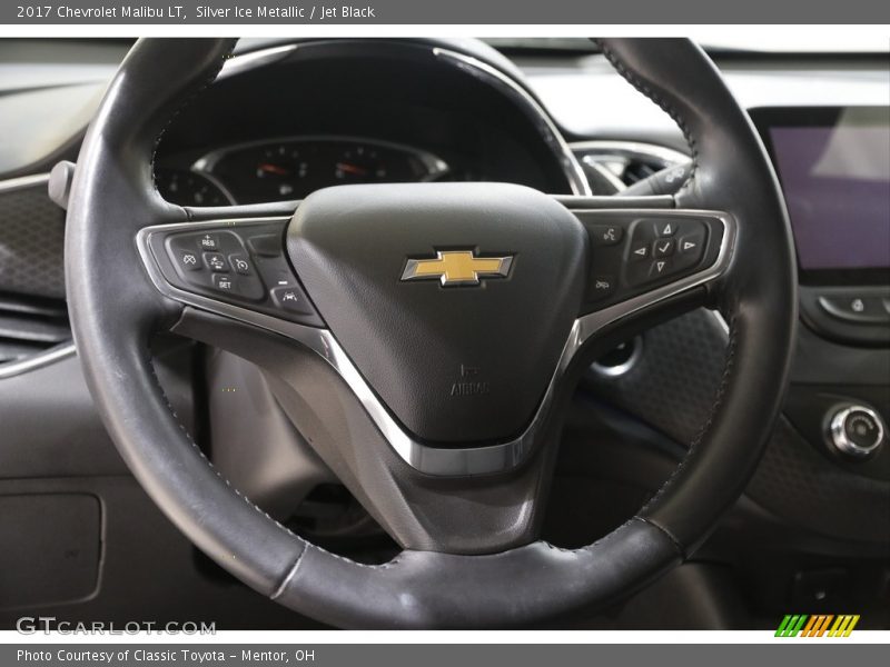 Silver Ice Metallic / Jet Black 2017 Chevrolet Malibu LT