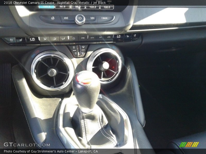 Nightfall Gray Metallic / Jet Black 2018 Chevrolet Camaro SS Coupe