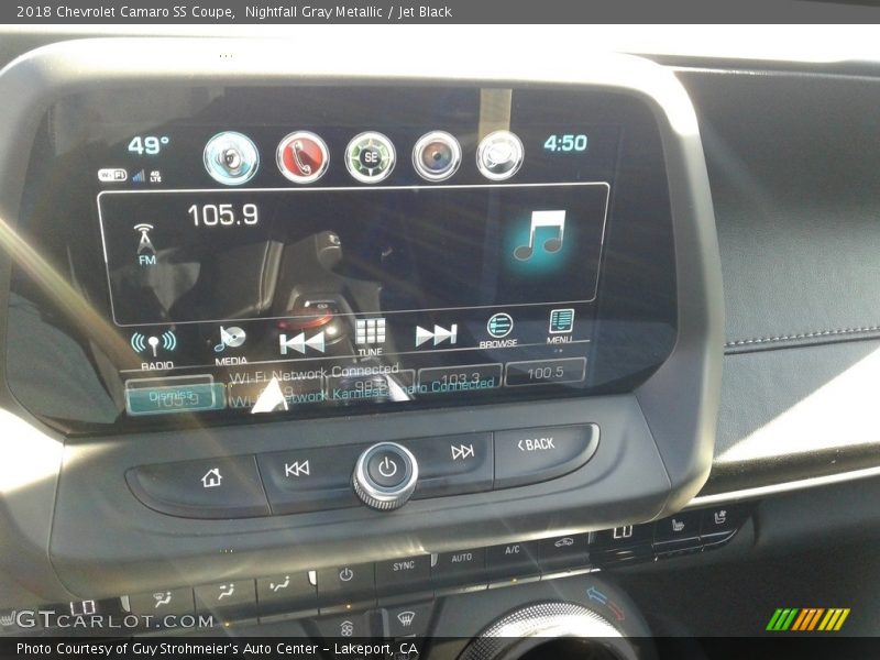 Nightfall Gray Metallic / Jet Black 2018 Chevrolet Camaro SS Coupe