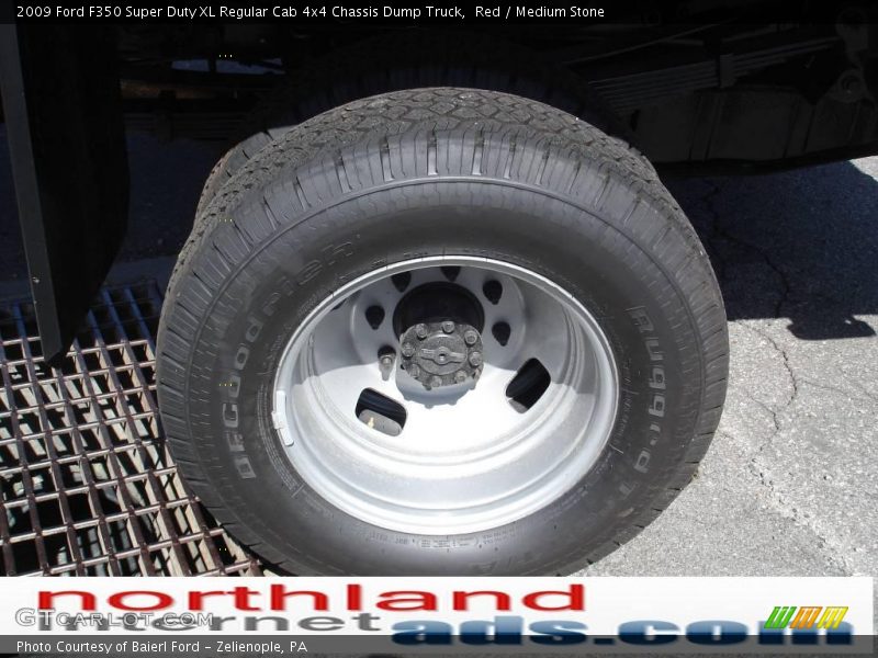 Red / Medium Stone 2009 Ford F350 Super Duty XL Regular Cab 4x4 Chassis Dump Truck