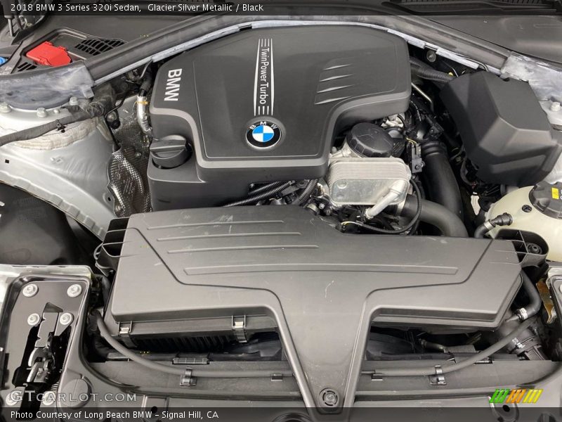 Glacier Silver Metallic / Black 2018 BMW 3 Series 320i Sedan