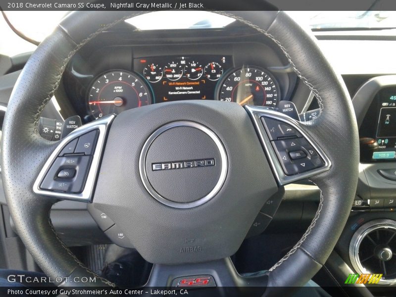 Nightfall Gray Metallic / Jet Black 2018 Chevrolet Camaro SS Coupe