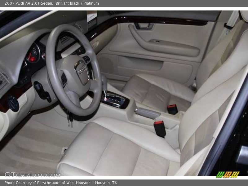 Brilliant Black / Platinum 2007 Audi A4 2.0T Sedan