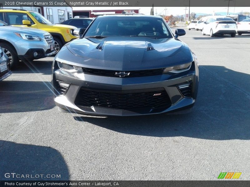 Nightfall Gray Metallic / Jet Black 2018 Chevrolet Camaro SS Coupe