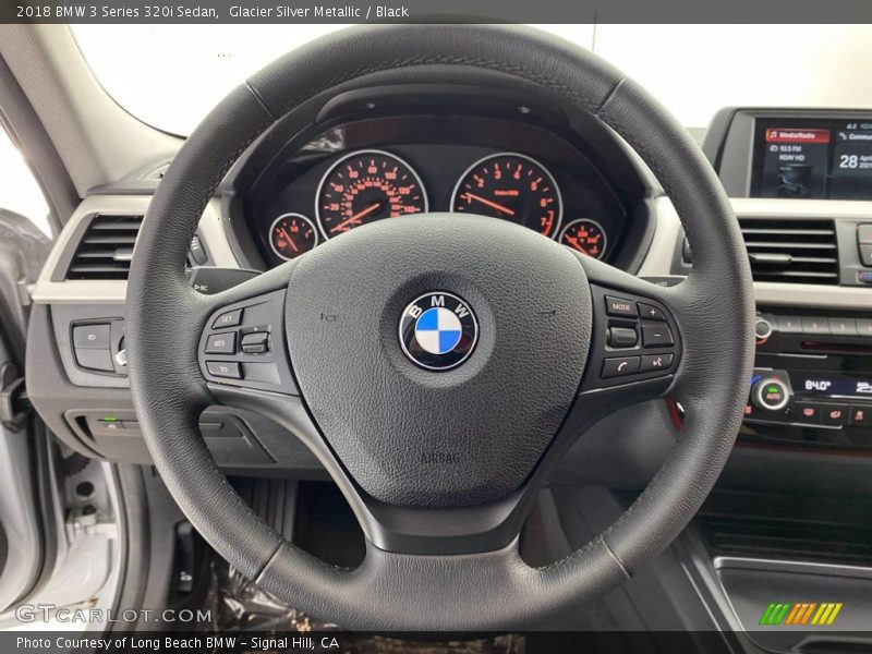 Glacier Silver Metallic / Black 2018 BMW 3 Series 320i Sedan