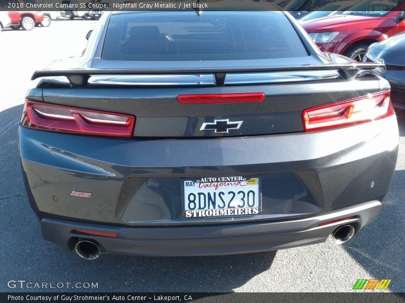 Nightfall Gray Metallic / Jet Black 2018 Chevrolet Camaro SS Coupe
