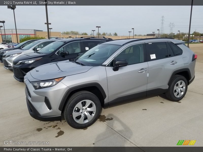 Silver Sky Metallic / Black 2021 Toyota RAV4 LE