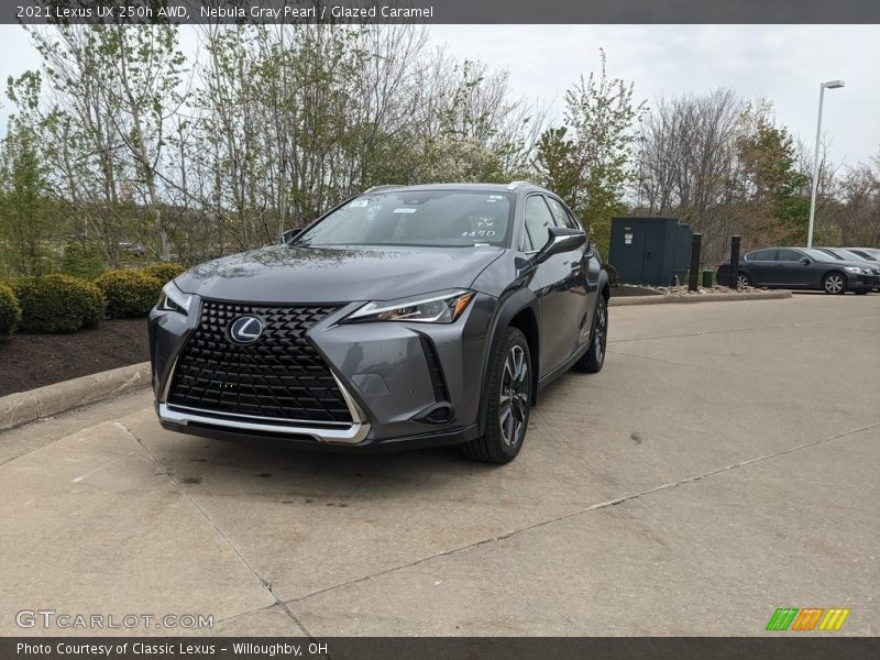 Nebula Gray Pearl / Glazed Caramel 2021 Lexus UX 250h AWD