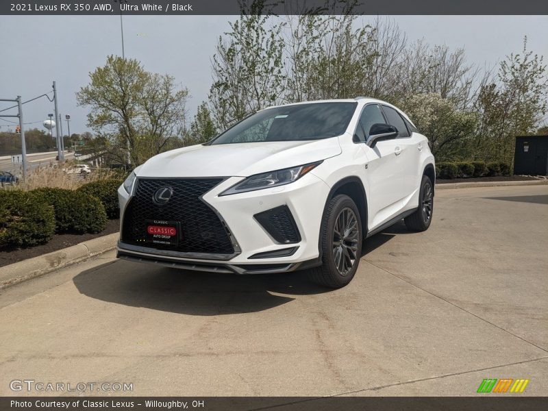 Ultra White / Black 2021 Lexus RX 350 AWD