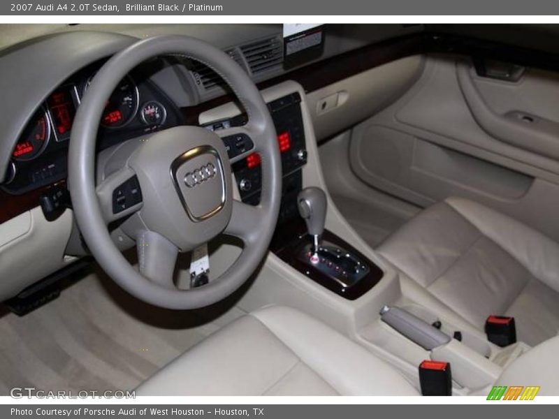 Brilliant Black / Platinum 2007 Audi A4 2.0T Sedan