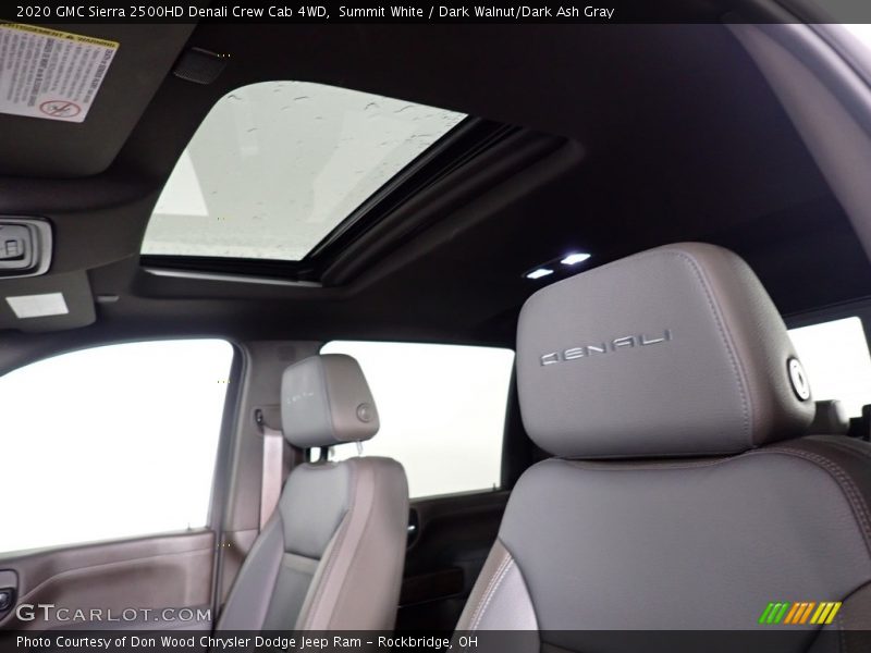 Summit White / Dark Walnut/Dark Ash Gray 2020 GMC Sierra 2500HD Denali Crew Cab 4WD