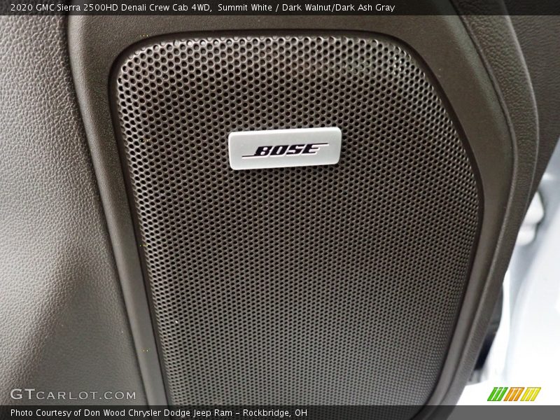 Summit White / Dark Walnut/Dark Ash Gray 2020 GMC Sierra 2500HD Denali Crew Cab 4WD