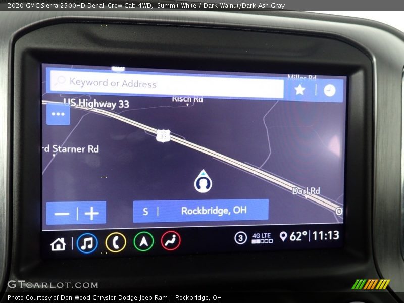 Summit White / Dark Walnut/Dark Ash Gray 2020 GMC Sierra 2500HD Denali Crew Cab 4WD