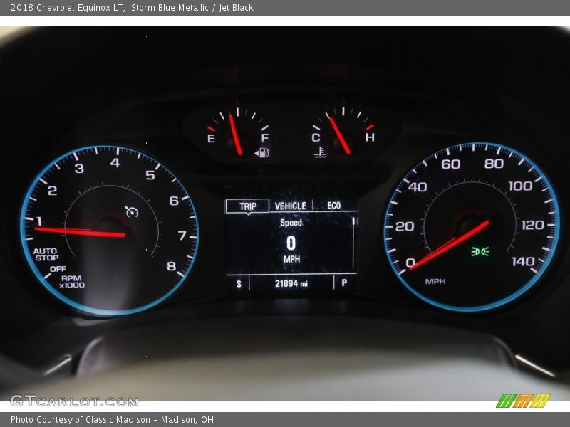 Storm Blue Metallic / Jet Black 2018 Chevrolet Equinox LT