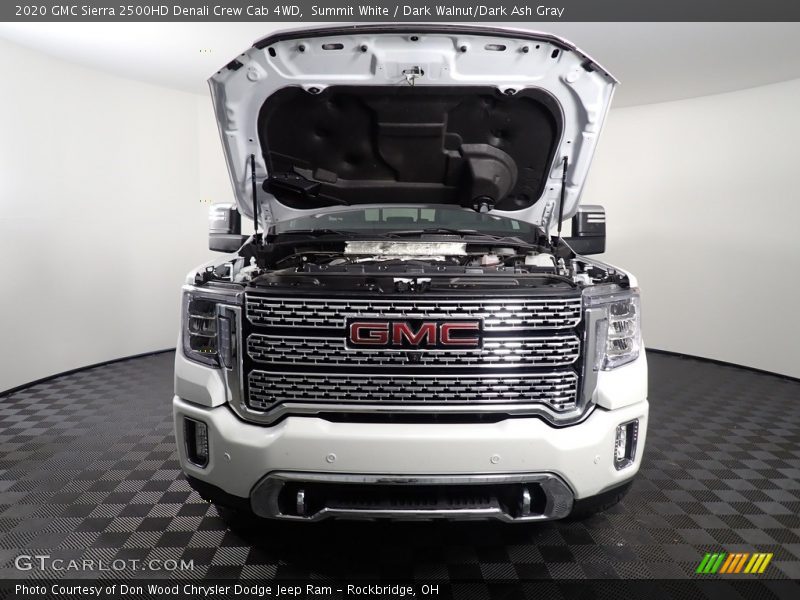 Summit White / Dark Walnut/Dark Ash Gray 2020 GMC Sierra 2500HD Denali Crew Cab 4WD