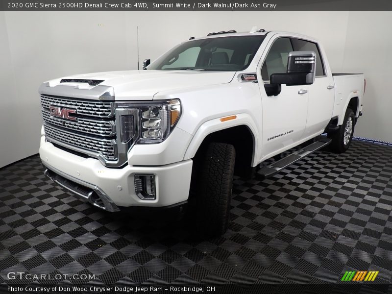 Summit White / Dark Walnut/Dark Ash Gray 2020 GMC Sierra 2500HD Denali Crew Cab 4WD