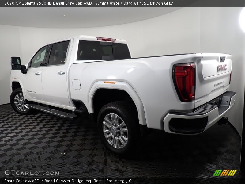Summit White / Dark Walnut/Dark Ash Gray 2020 GMC Sierra 2500HD Denali Crew Cab 4WD