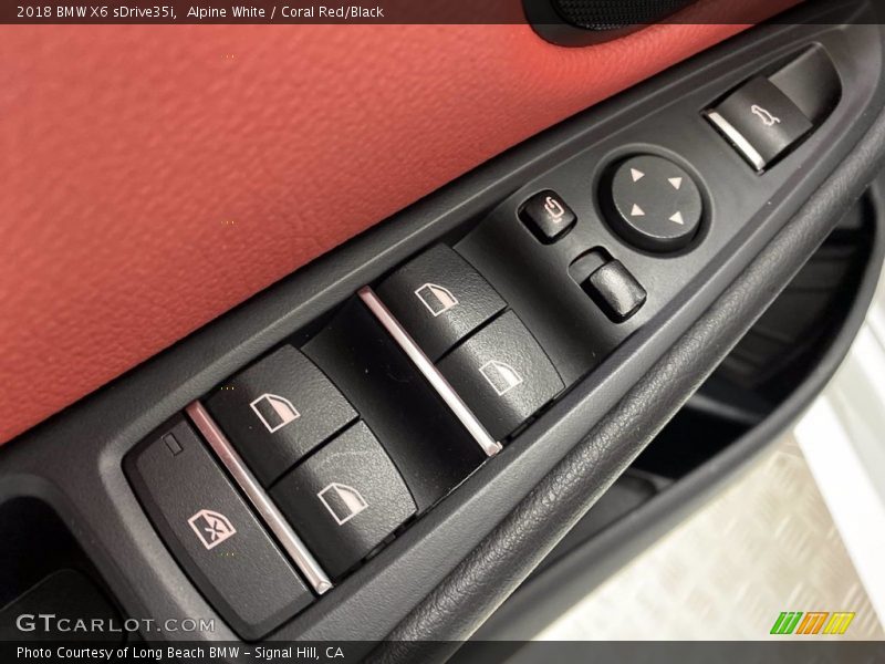 Alpine White / Coral Red/Black 2018 BMW X6 sDrive35i