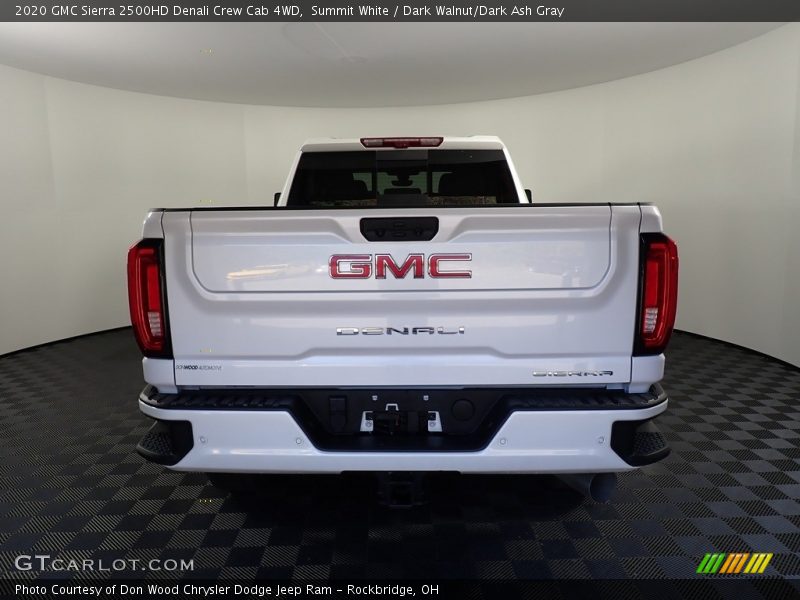 Summit White / Dark Walnut/Dark Ash Gray 2020 GMC Sierra 2500HD Denali Crew Cab 4WD