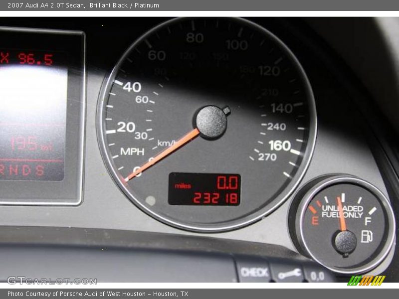 Brilliant Black / Platinum 2007 Audi A4 2.0T Sedan