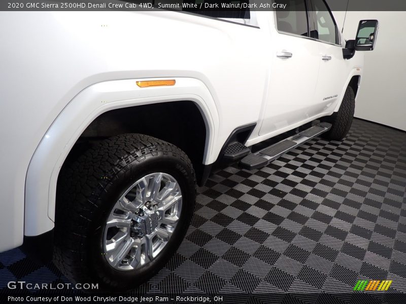 Summit White / Dark Walnut/Dark Ash Gray 2020 GMC Sierra 2500HD Denali Crew Cab 4WD