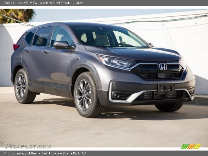Modern Steel Metallic / Gray 2021 Honda CR-V EX