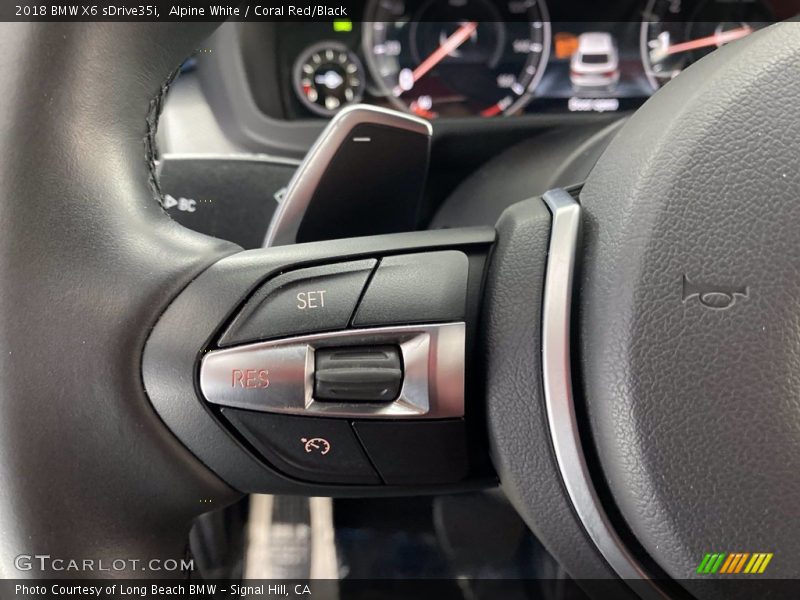 Alpine White / Coral Red/Black 2018 BMW X6 sDrive35i