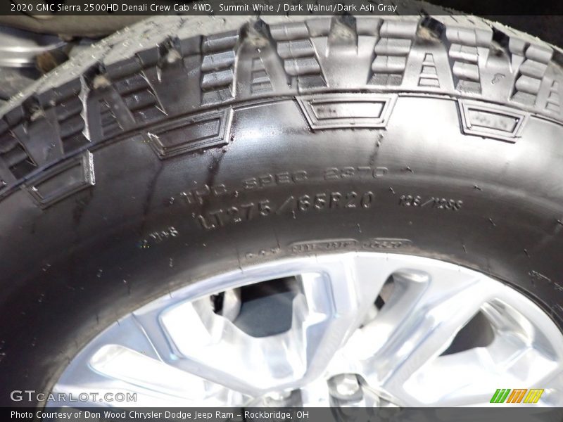 Summit White / Dark Walnut/Dark Ash Gray 2020 GMC Sierra 2500HD Denali Crew Cab 4WD