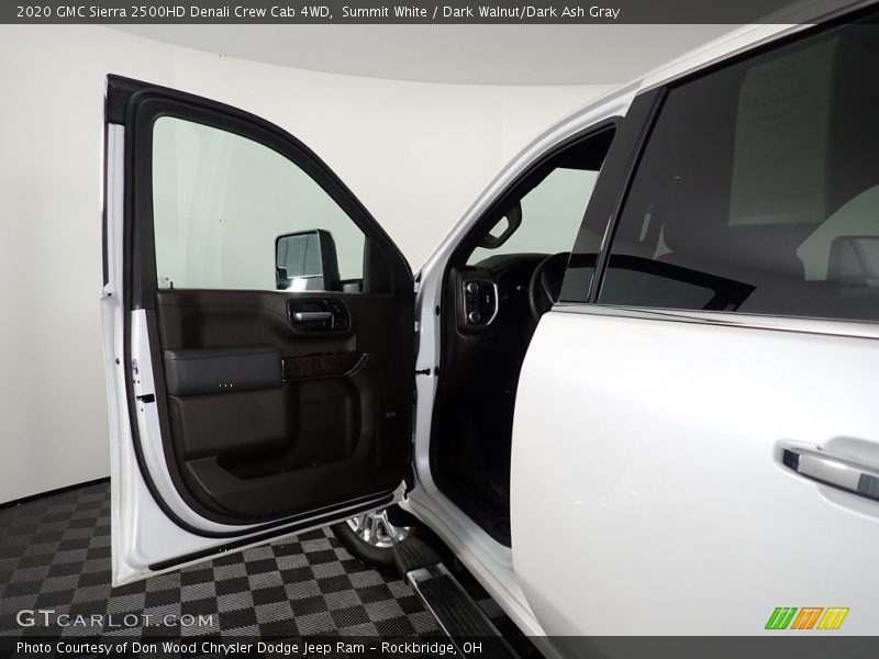Summit White / Dark Walnut/Dark Ash Gray 2020 GMC Sierra 2500HD Denali Crew Cab 4WD