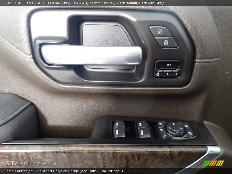 Summit White / Dark Walnut/Dark Ash Gray 2020 GMC Sierra 2500HD Denali Crew Cab 4WD