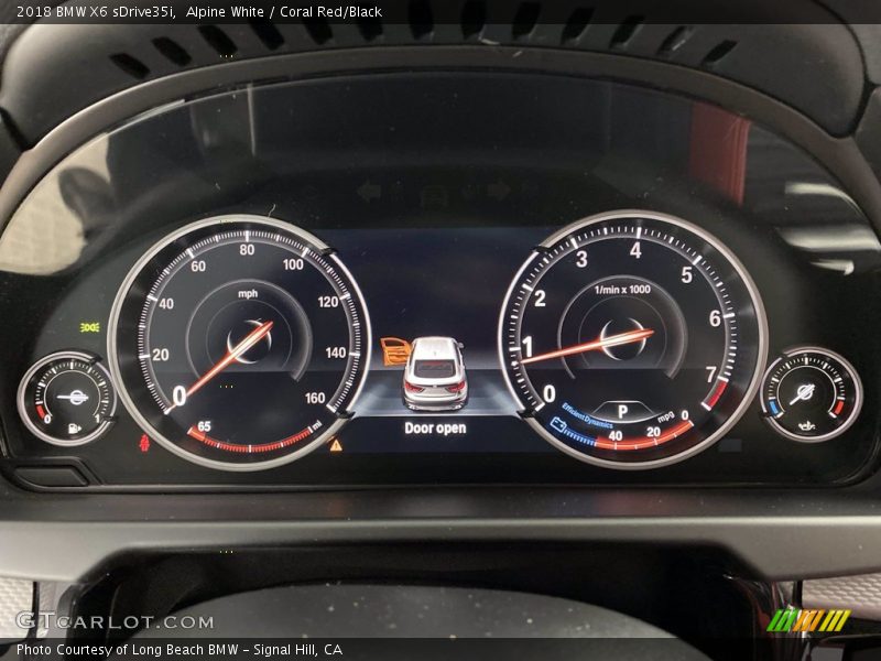 Alpine White / Coral Red/Black 2018 BMW X6 sDrive35i