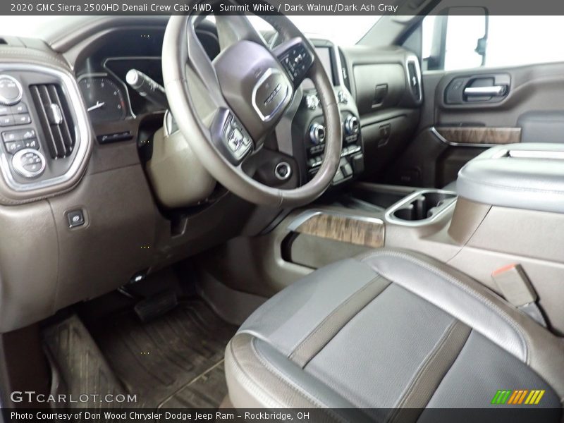 Summit White / Dark Walnut/Dark Ash Gray 2020 GMC Sierra 2500HD Denali Crew Cab 4WD