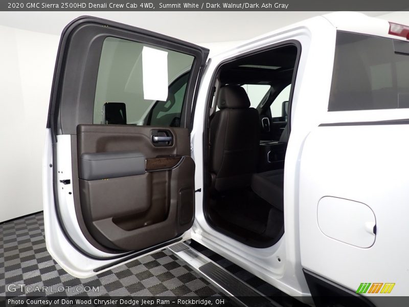 Summit White / Dark Walnut/Dark Ash Gray 2020 GMC Sierra 2500HD Denali Crew Cab 4WD