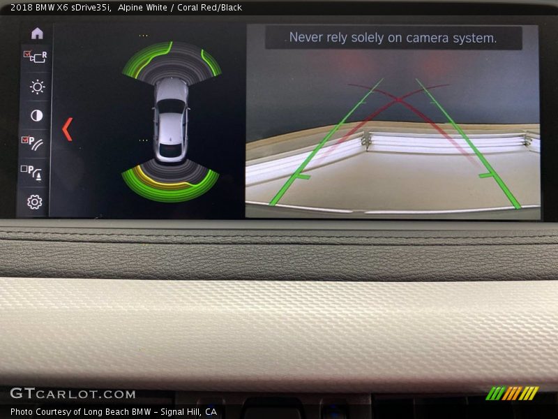 Alpine White / Coral Red/Black 2018 BMW X6 sDrive35i