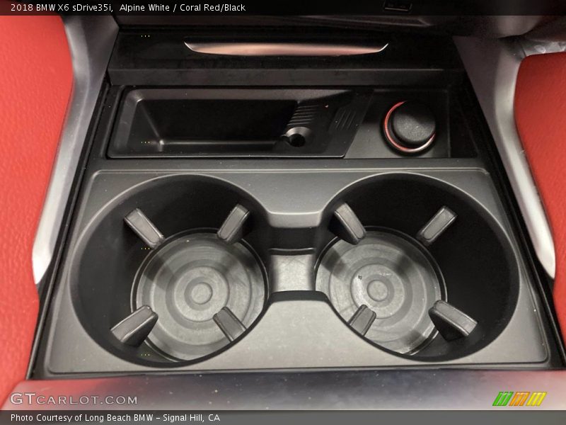 Alpine White / Coral Red/Black 2018 BMW X6 sDrive35i