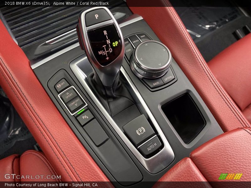 Alpine White / Coral Red/Black 2018 BMW X6 sDrive35i