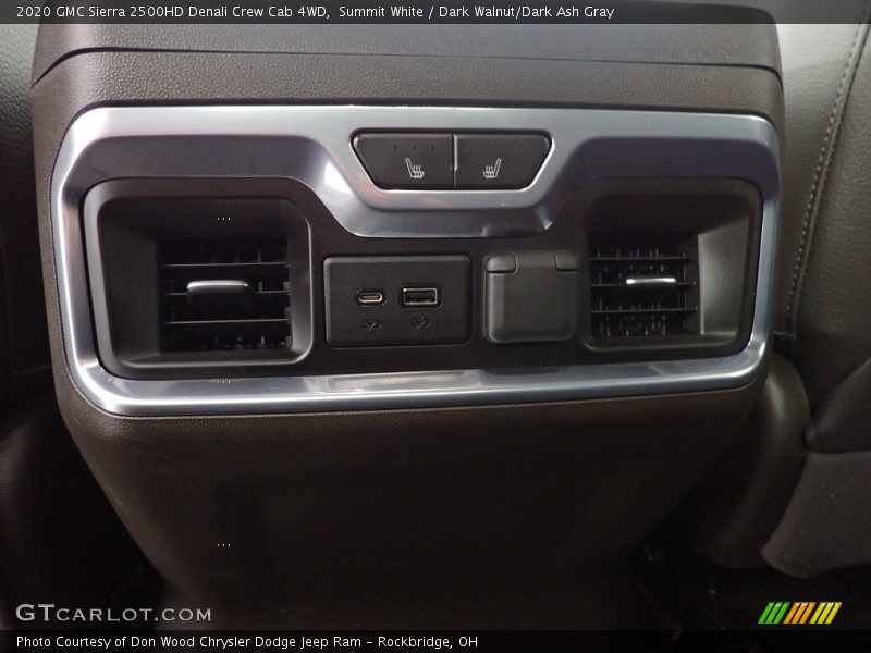 Summit White / Dark Walnut/Dark Ash Gray 2020 GMC Sierra 2500HD Denali Crew Cab 4WD