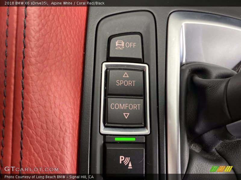 Alpine White / Coral Red/Black 2018 BMW X6 sDrive35i