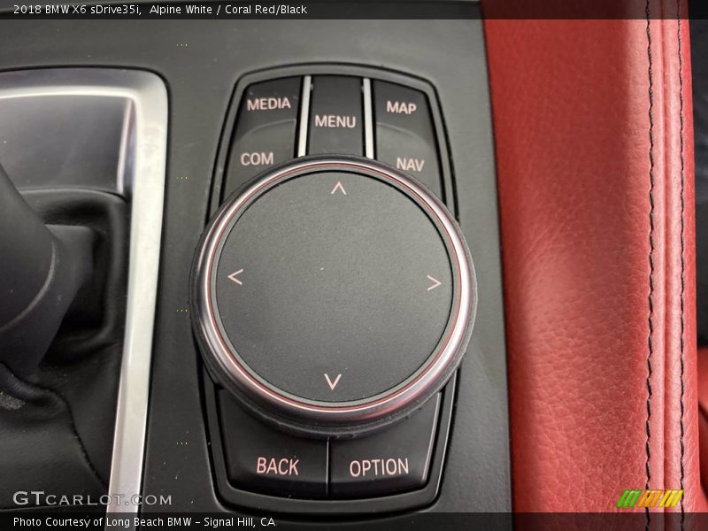 Alpine White / Coral Red/Black 2018 BMW X6 sDrive35i