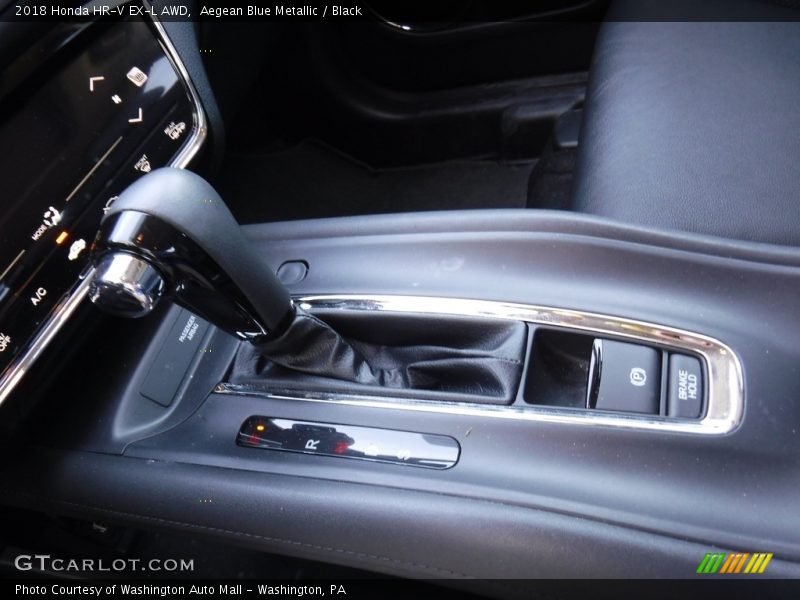 Aegean Blue Metallic / Black 2018 Honda HR-V EX-L AWD