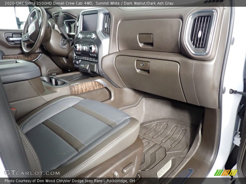 Summit White / Dark Walnut/Dark Ash Gray 2020 GMC Sierra 2500HD Denali Crew Cab 4WD