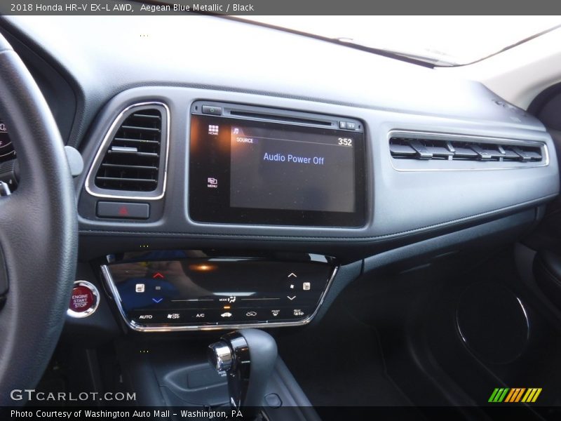 Aegean Blue Metallic / Black 2018 Honda HR-V EX-L AWD