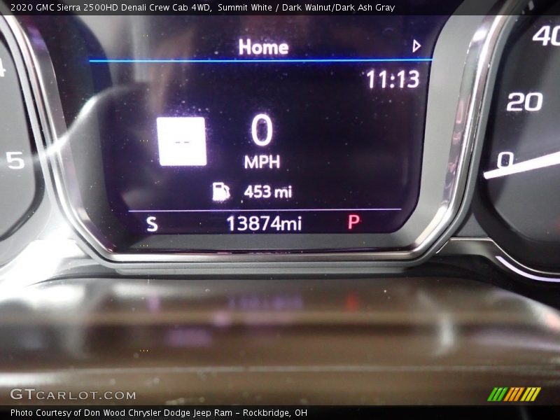 Summit White / Dark Walnut/Dark Ash Gray 2020 GMC Sierra 2500HD Denali Crew Cab 4WD