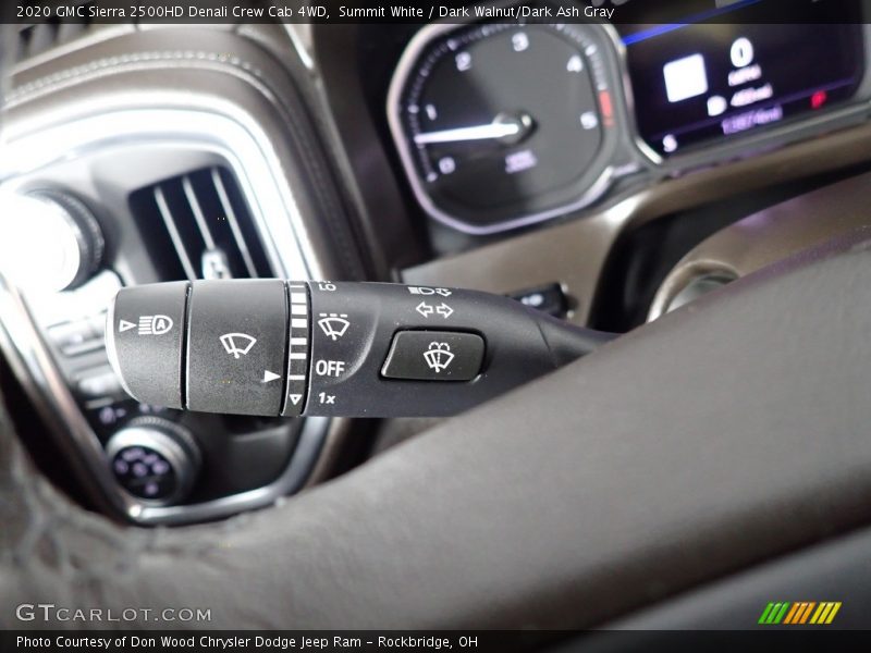 Summit White / Dark Walnut/Dark Ash Gray 2020 GMC Sierra 2500HD Denali Crew Cab 4WD