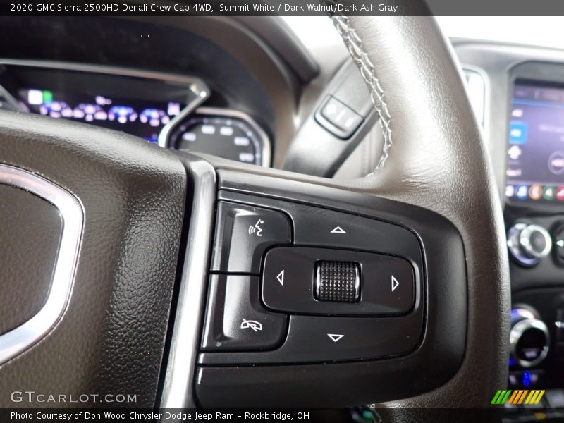 Summit White / Dark Walnut/Dark Ash Gray 2020 GMC Sierra 2500HD Denali Crew Cab 4WD