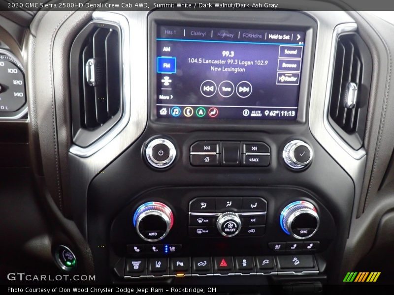 Summit White / Dark Walnut/Dark Ash Gray 2020 GMC Sierra 2500HD Denali Crew Cab 4WD